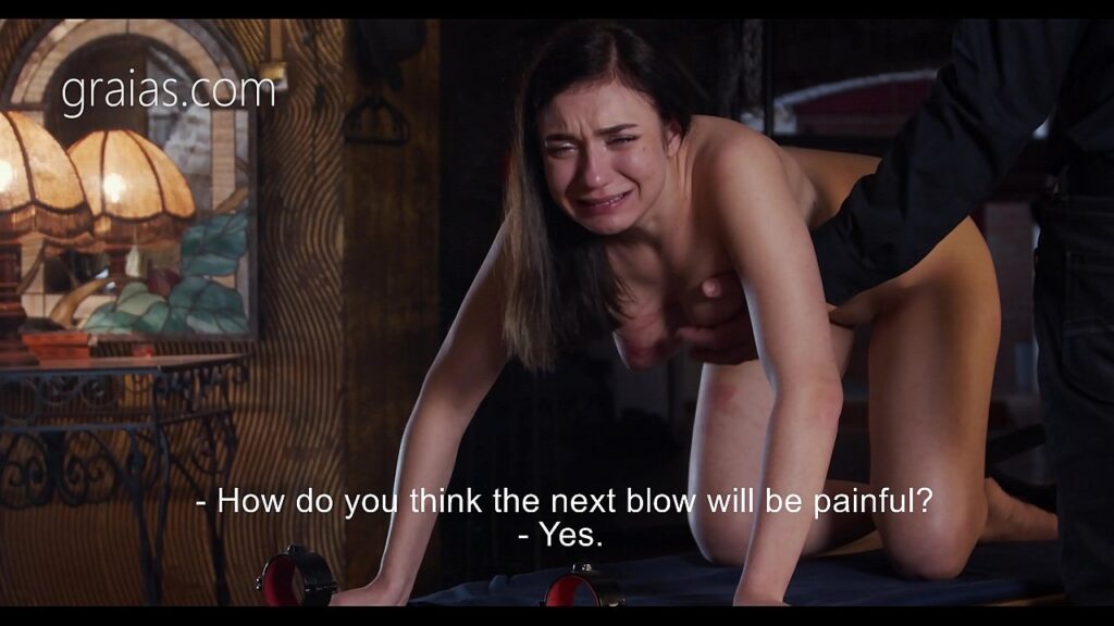 ขึ้นเขียงเครื่องทรมานหี หนังxแนวซาดิส นางแบบโชครายถูกชายจับกันติดกับโต๊ะแล้วใช้แซ่เฆี่ยนตีจนมีอารมย์