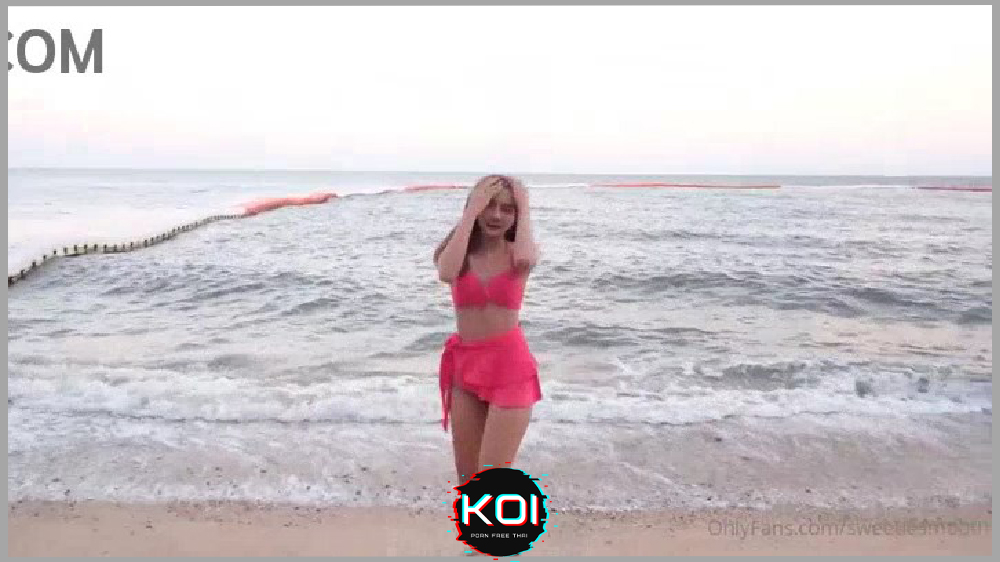 คู่รักเปลี่ยนบรรยากาศ sweetiesmooth ชวนมาเย็ดเอาดอร์ริมทะเล คลิปโป๊Onlyfans imimmaim เปิดห้องเย็ดโชว์ริมระเบียง